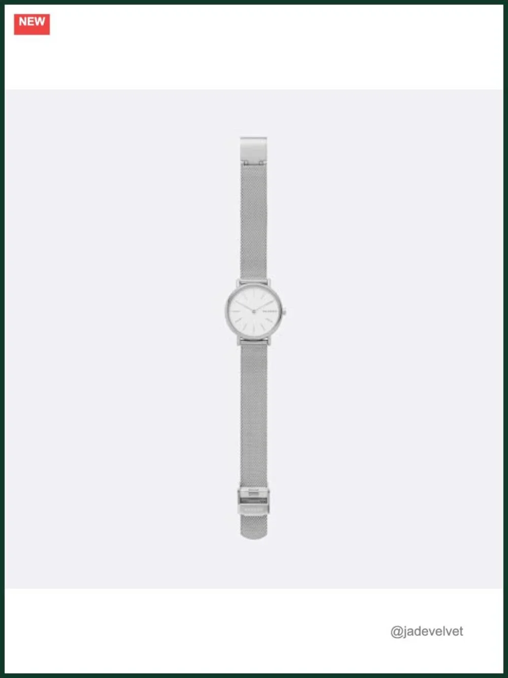 Minimalist Stainless Steel Mesh Watch Slim 30mm Quartz